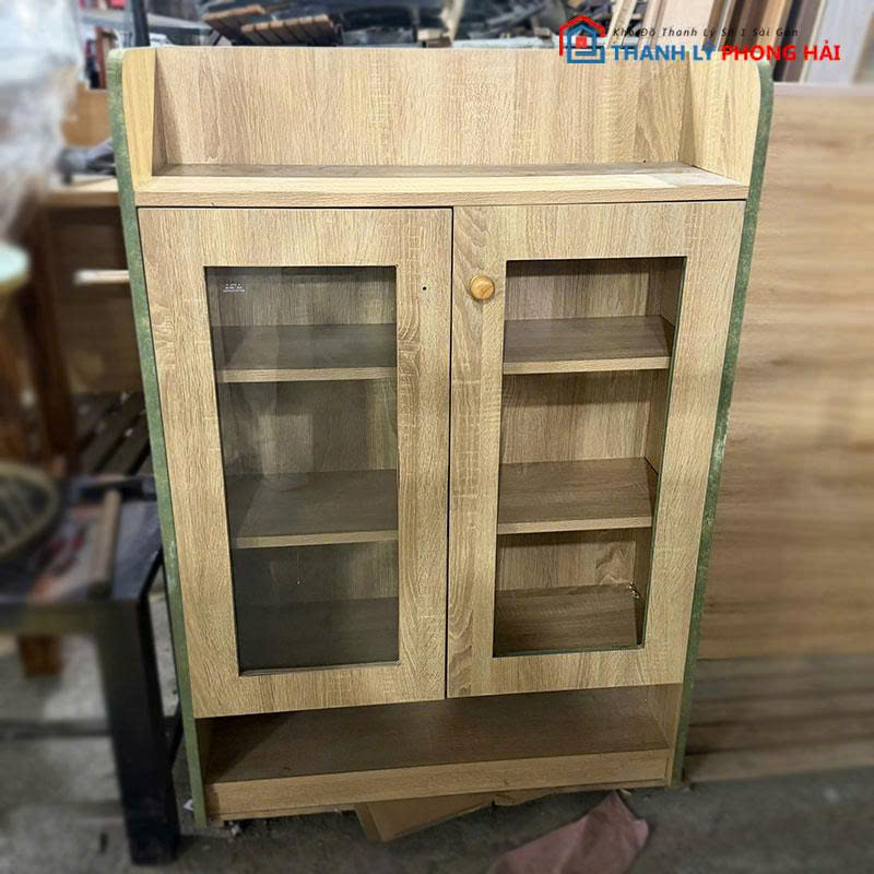 tu-giay-dep-go-phoi-kinh-cu-2 Tủ Giày Dép Gỗ Phối Kính Cũ