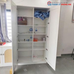 Tủ Hồ Sơ 1m2 Gỗ MDF Cánh Lưới Mắt Cáo Cũ