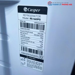 Tủ Lạnh Casper Side By Side 458L RS-460PG Cũ