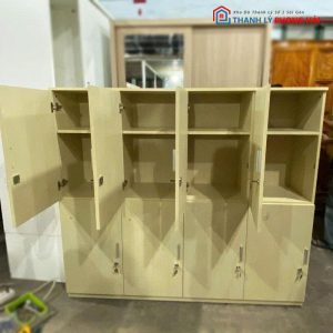 Tủ Locker 1m7 Gỗ MDF Cũ 8 Ngăn