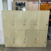 Tủ Locker 1m7 Gỗ MDF Cũ 8 Ngăn