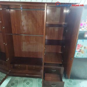 Tủ Quần Áo 3 Cánh Màu Nâu Cũ