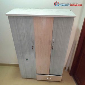 Tủ Quần Áo 3 Cánh Thấp Gỗ MDF Cũ