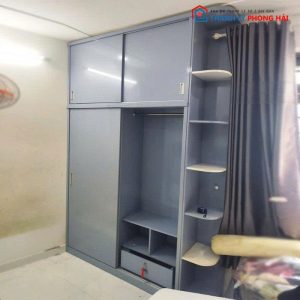 Tủ Quần Áo Cánh Lùa 2m Gỗ MDF Kịch Trần Cũ