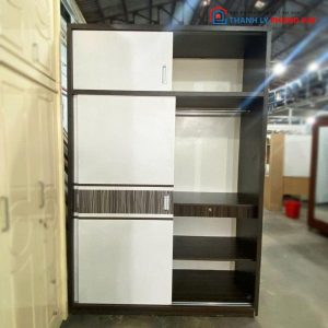 Tủ Quần Áo Cửa Lùa Cũ 2 Cánh Tay Nắm Âm