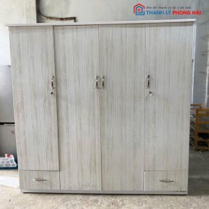 Tủ Quần Áo Nhựa 4 Cánh Cũ Đẹp