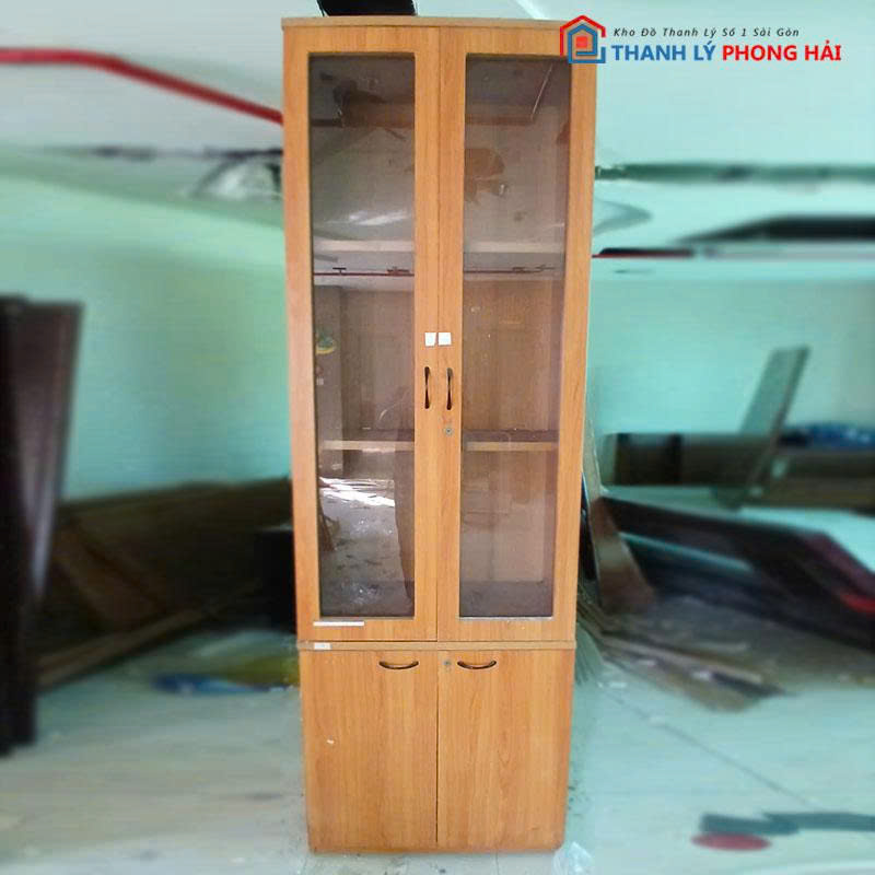tu-tai-lieu-go-mdf-4-canh-cu-2 Tủ Tài Liệu Gỗ MDF 4 Cánh Cũ
