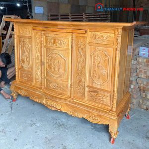 Tủ Thờ Gia Tiên Gỗ Tự Nhiên Mới 99% (Nhiều Mẫu)