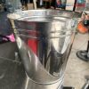 Xô Đá Inox Cũ Dáng Tròn Miệng Rộng